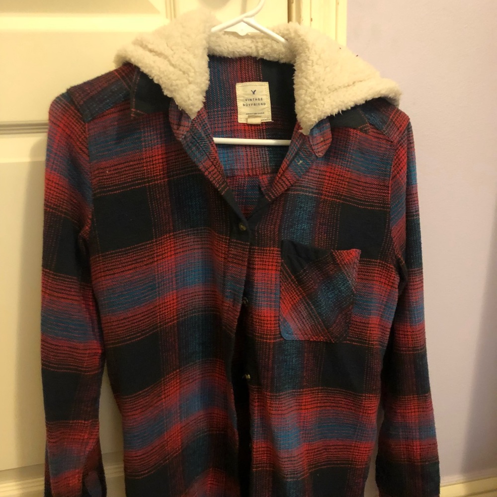 Flannel with hood